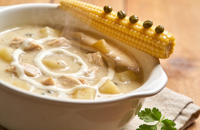 Ajiaco Recipe: Colombian Chicken and Potato Soup with Corn