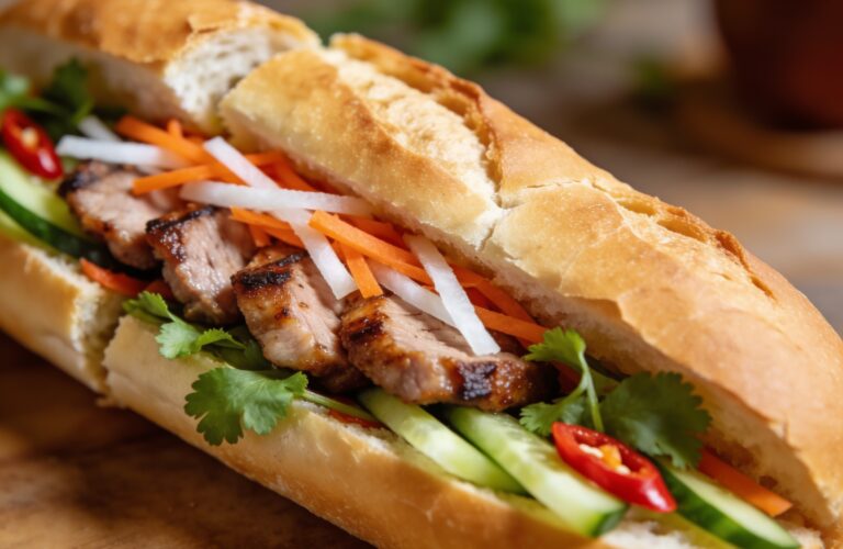 Banh Mi Recipe: Vietnamese Pork Sandwich with Pickled Vegetables