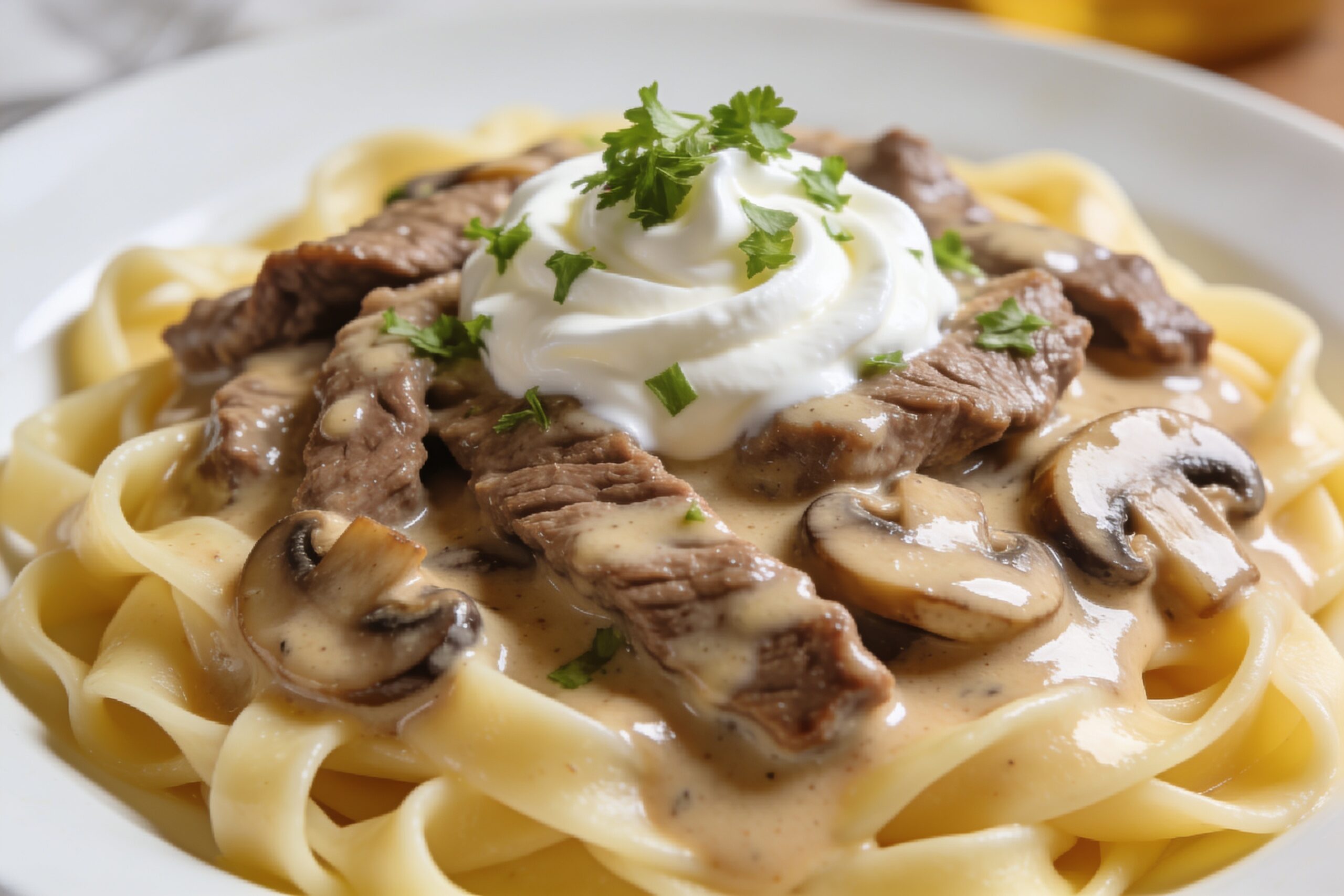 beef stroganoff recipeの完成写真