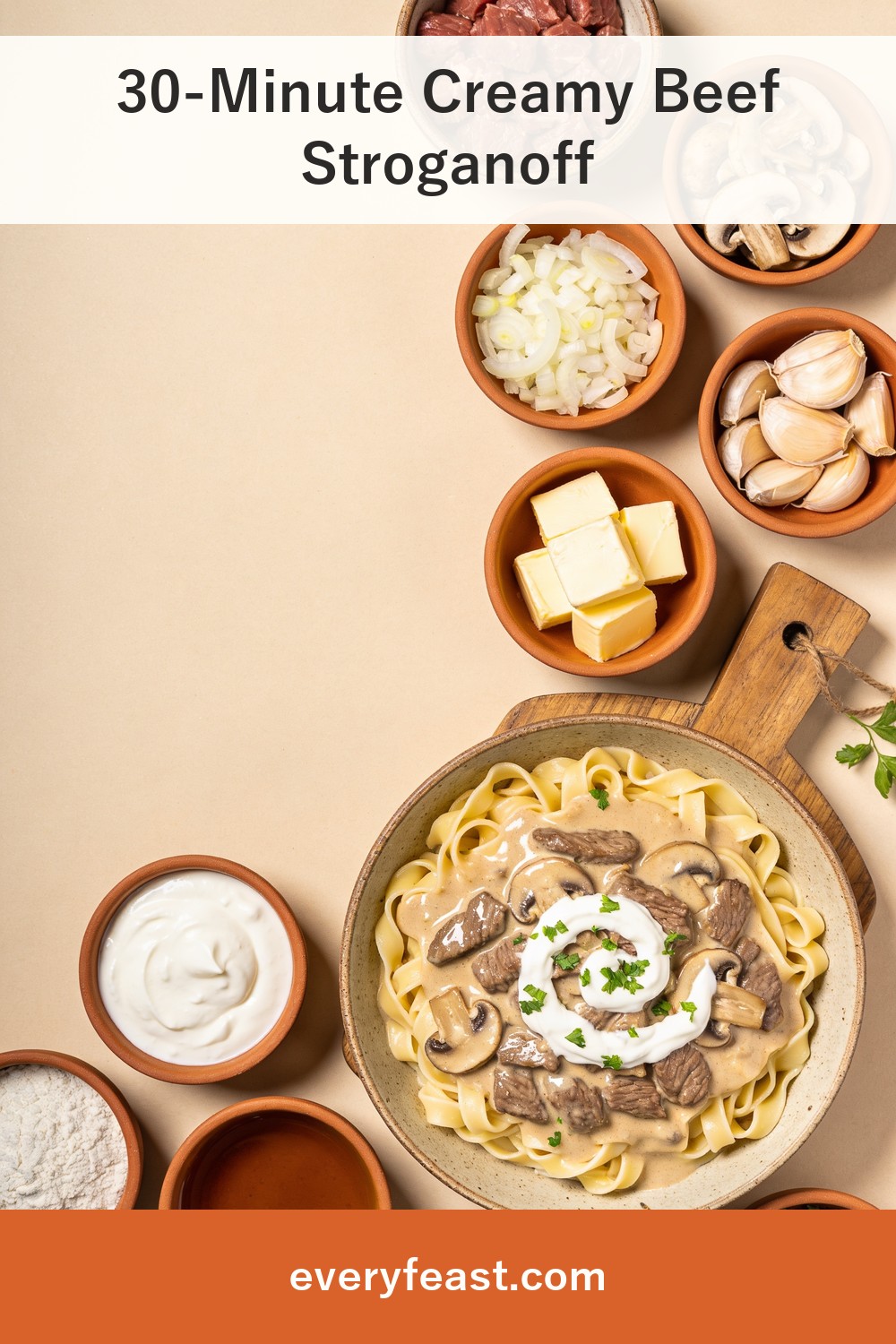beef stroganoff recipeの材料と作り方