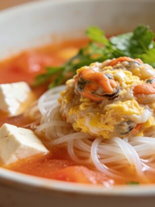 Bun Rieu Recipe: Vietnamese Crab and Tomato Noodle Soup
