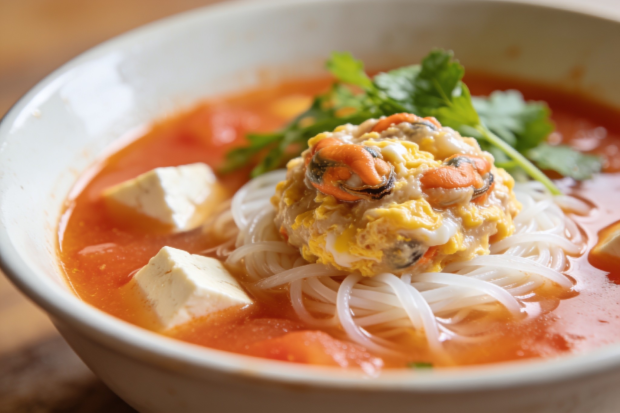 bun rieu recipeの完成写真