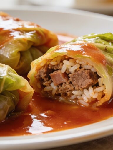 Cabbage Rolls Recipe: Polish Stuffed Cabbage in Tomato Sauce