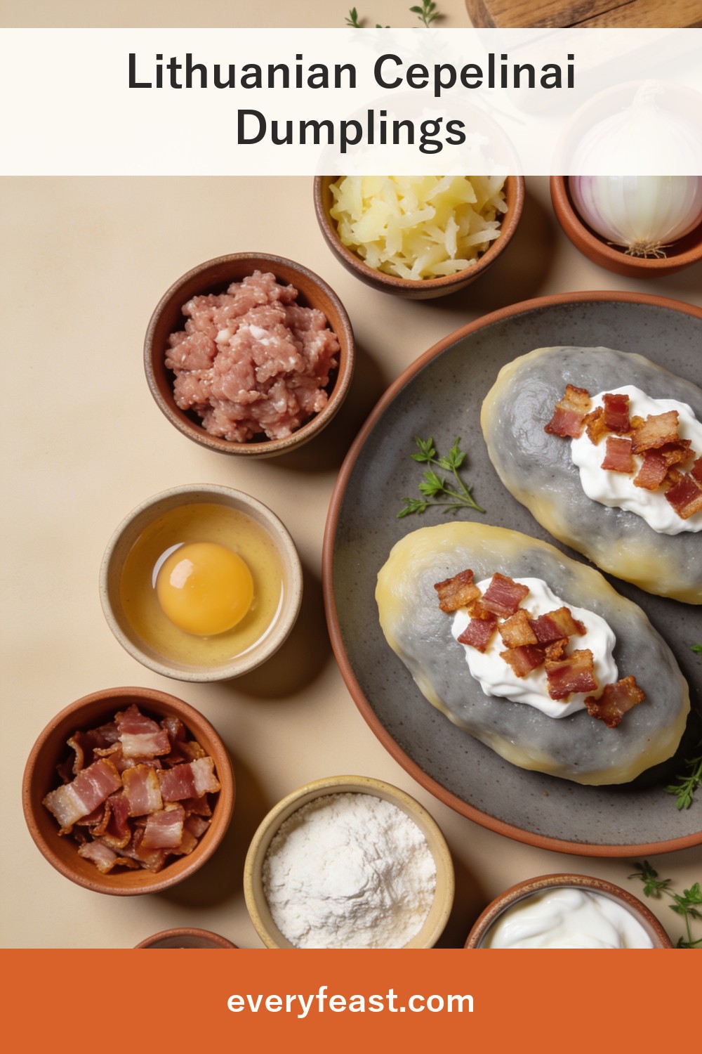 Lithuanian dumplingsの材料と作り方