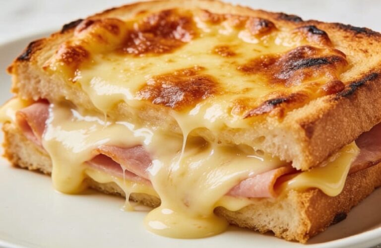 Croque Monsieur Recipe: French Grilled Ham and Cheese Sandwich