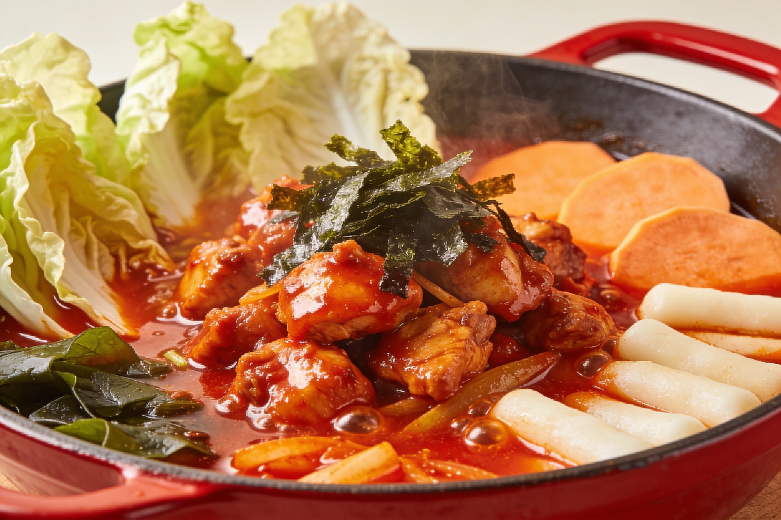 dak galbi recipeの完成写真