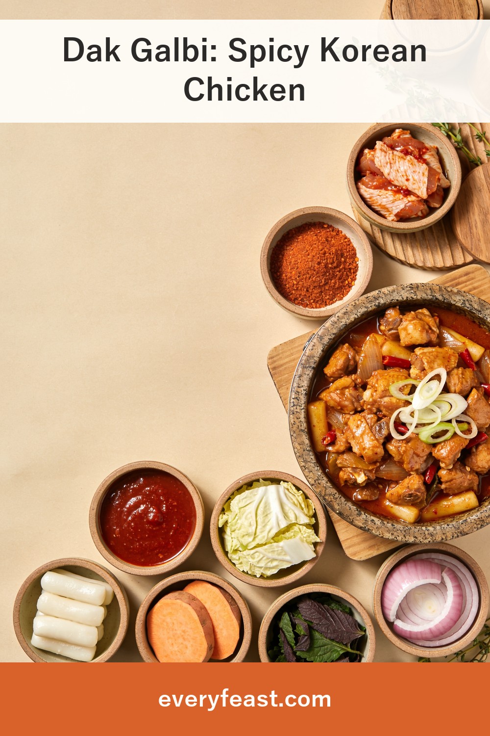 dak galbi recipeの材料と作り方
