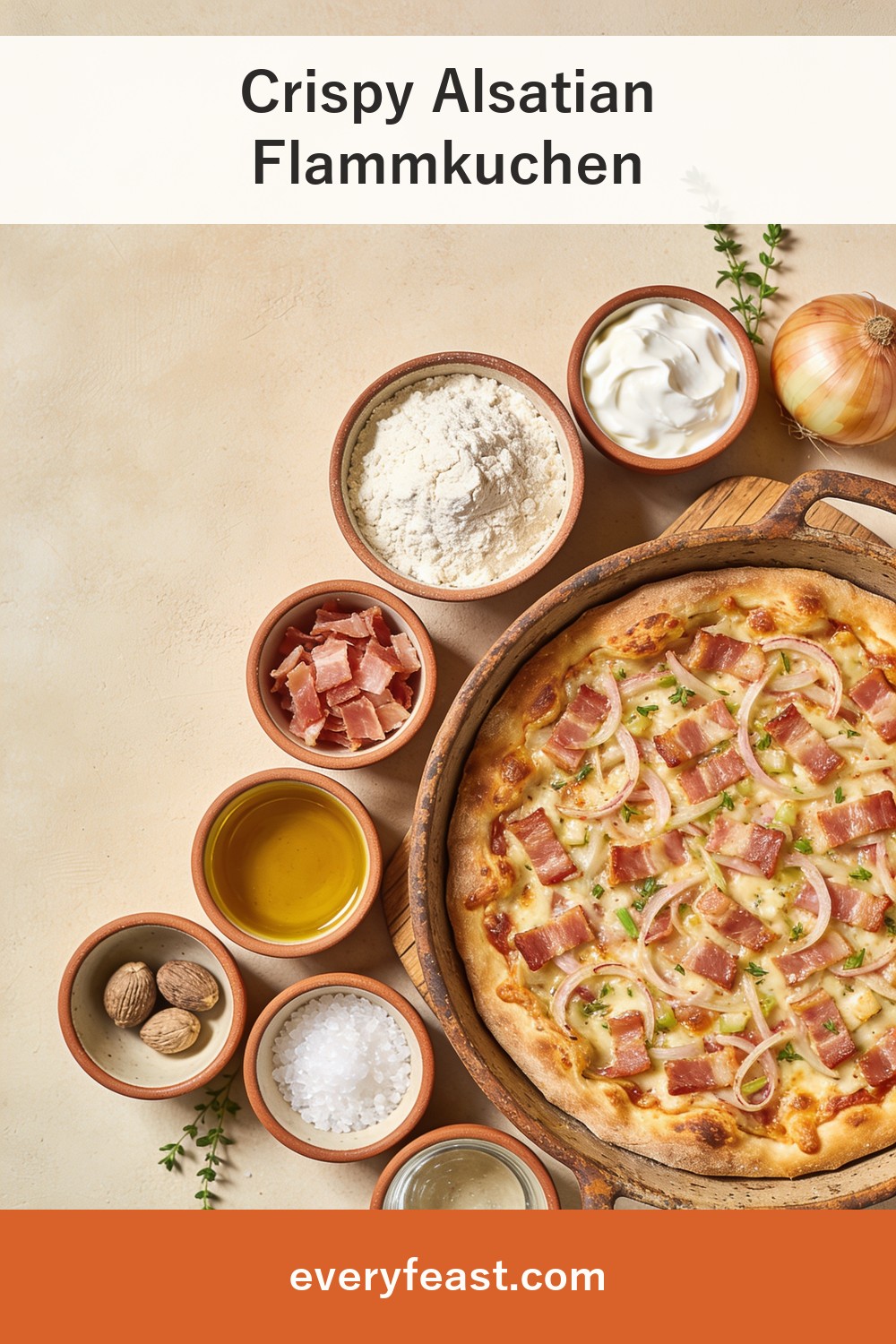 flammkuchen recipeの材料と作り方