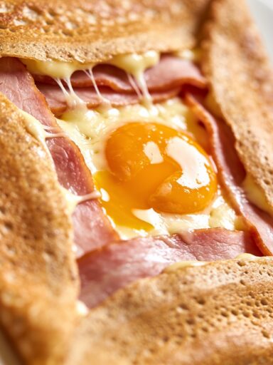 Galette Complète Recipe: Easy French Buckwheat Crepe with Egg, Ham and Cheese