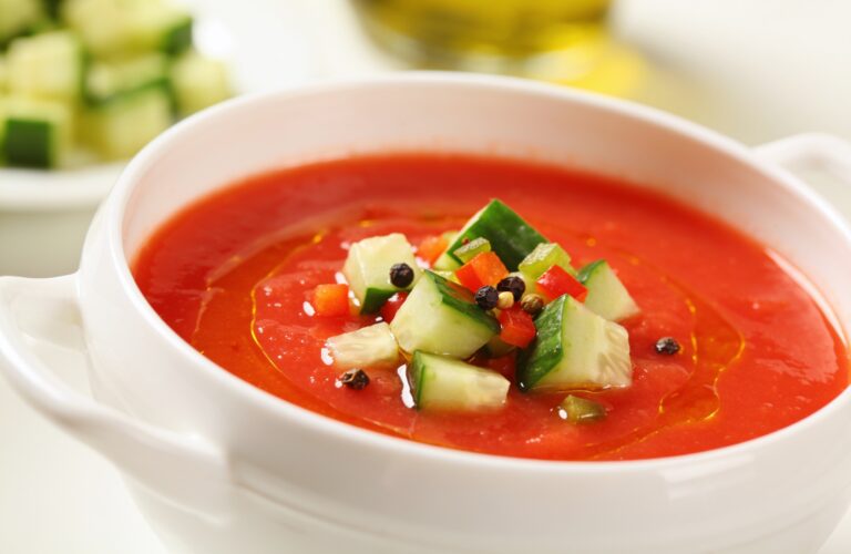 Gazpacho Recipe: Spanish Chilled Raw Tomato Soup
