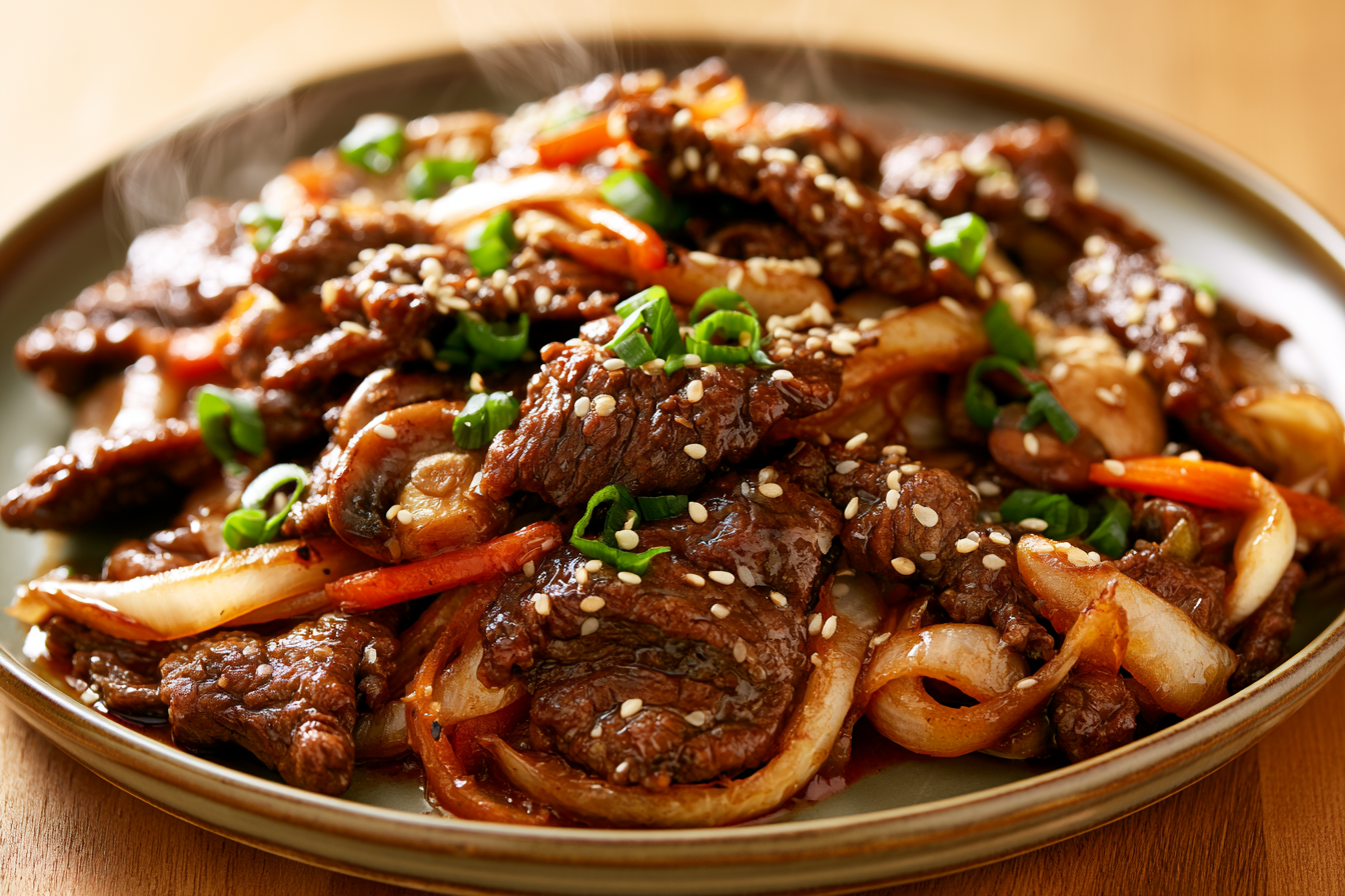 bulgogi recipeの完成写真