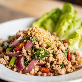 Larb Gai Recipe: Thai Minced Chicken Salad with Herbs and Lime