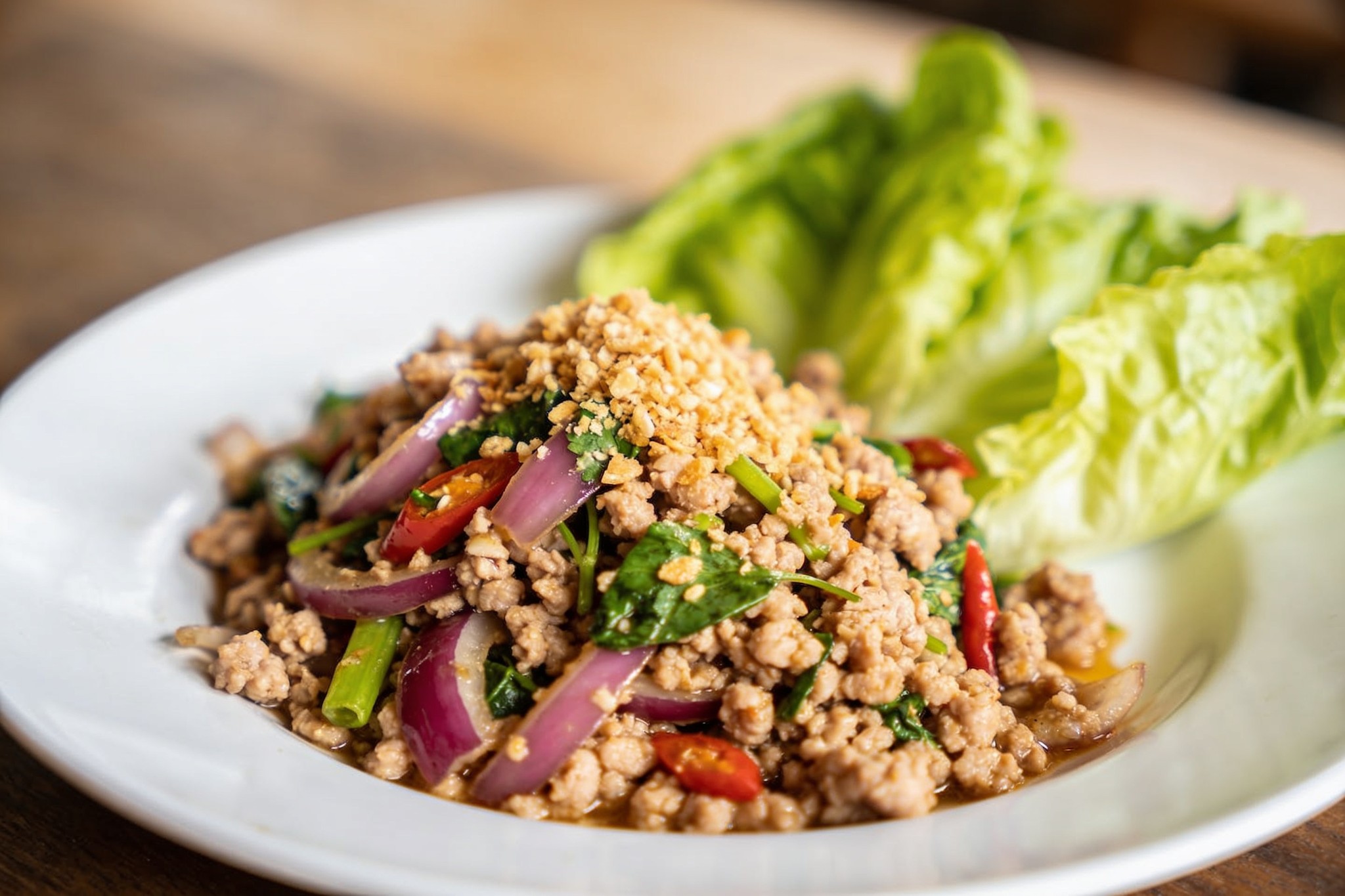 larb gai recipeの完成写真