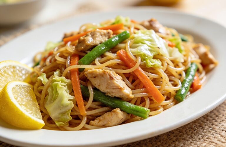 Pancit Recipe: Filipino Stir-Fried Noodles with Vegetables