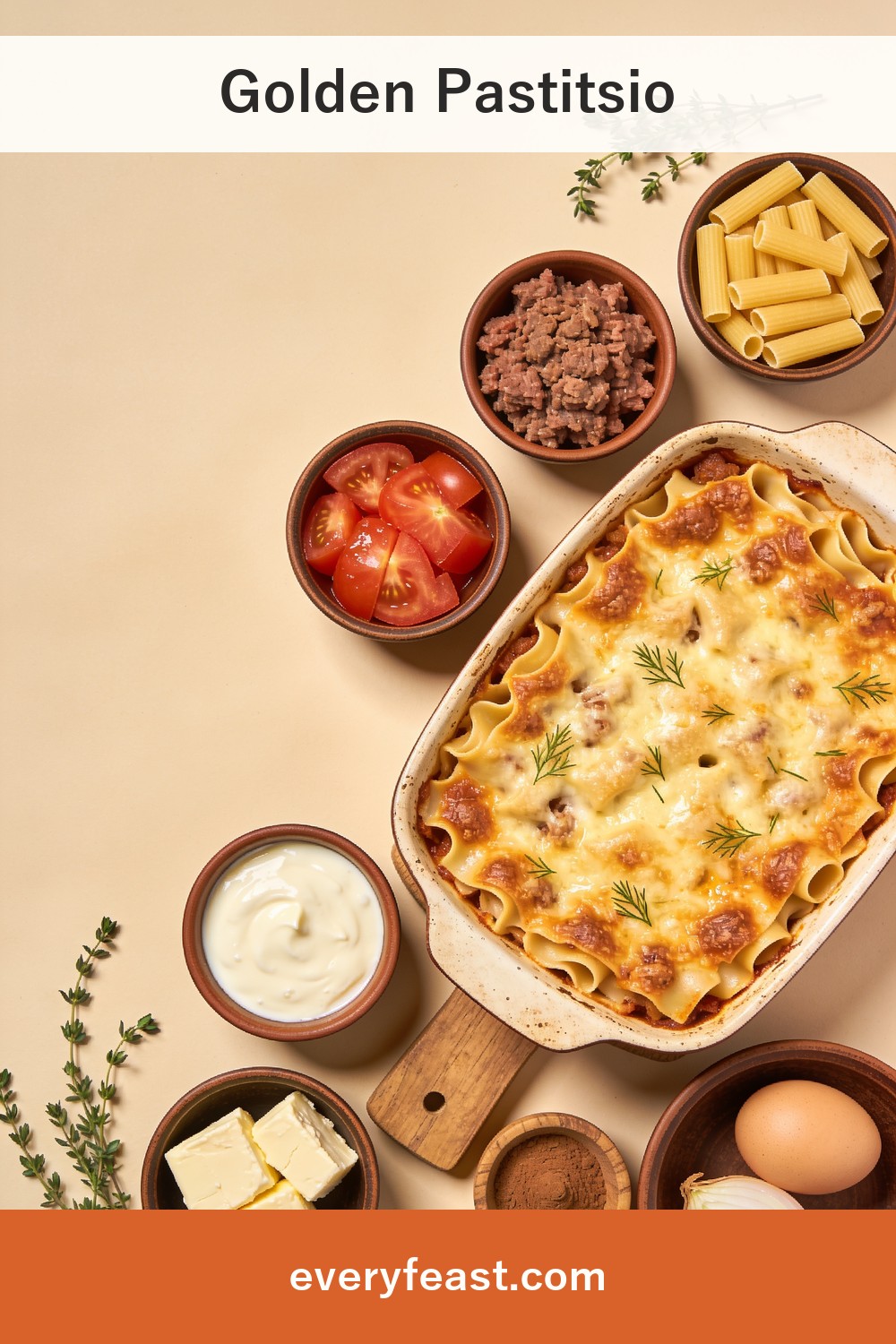 pastitsio recipeの材料と作り方