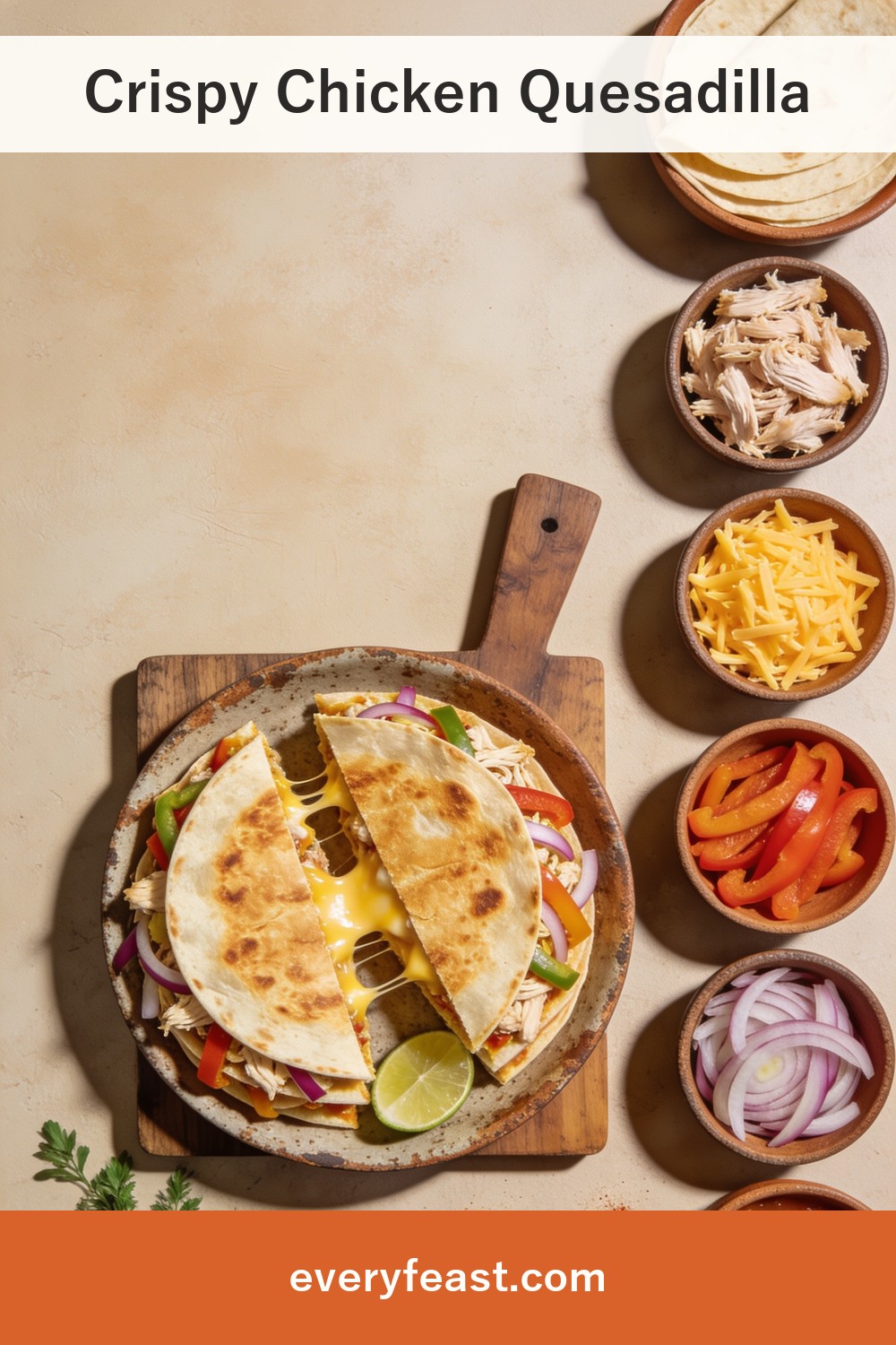 chicken quesadilla recipeの材料と作り方