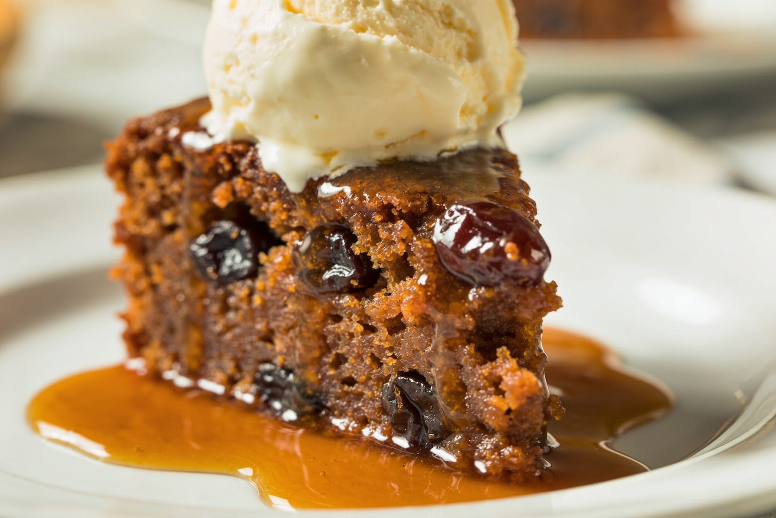 sticky toffee pudding recipeの完成写真