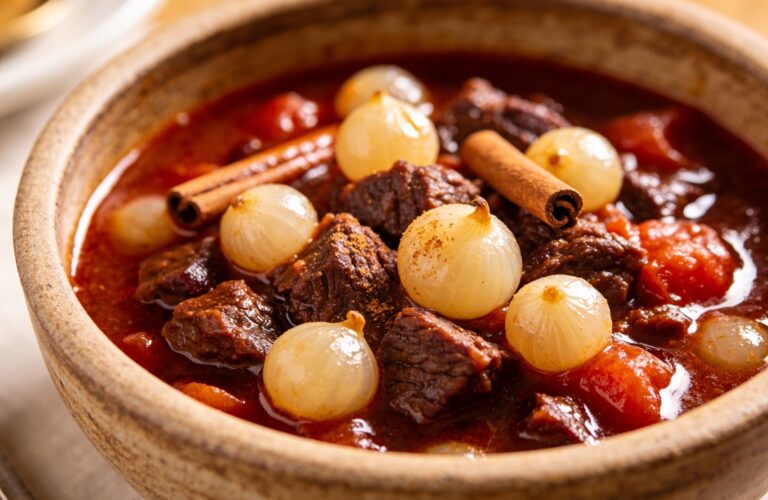 Stifado Recipe: Greek Beef and Onion Stew with Spices