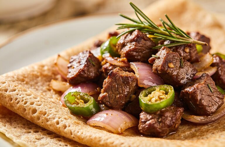 Tibs Recipe: Ethiopian Sautéed Beef with Peppers and Spices