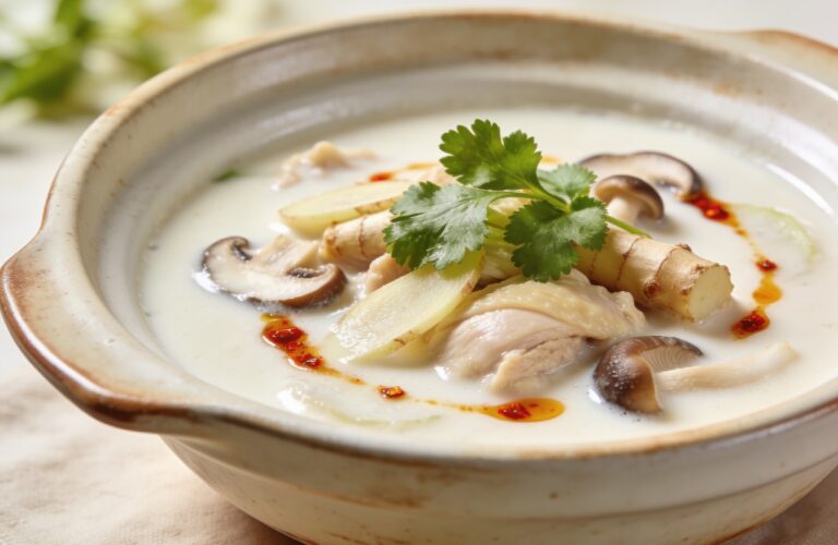 Tom Kha Gai Recipe: Thai Coconut Chicken Soup with Galangal