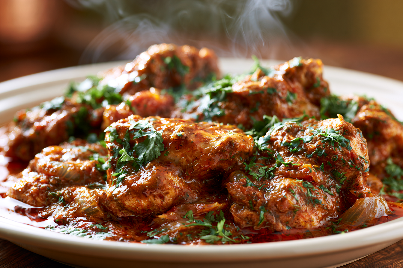 indian chicken curry recipeの完成写真