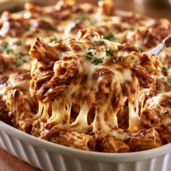 Baked Ziti Recipe: Cheesy Pasta with Meat Sauce