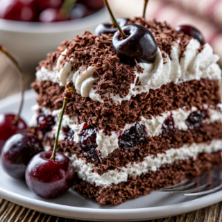 Black Forest Cake Recipe: Chocolate, Cherries, and Whipped Cream Layers