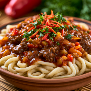 Lagman Recipe: Central Asian Hand-Pulled Noodles with Beef