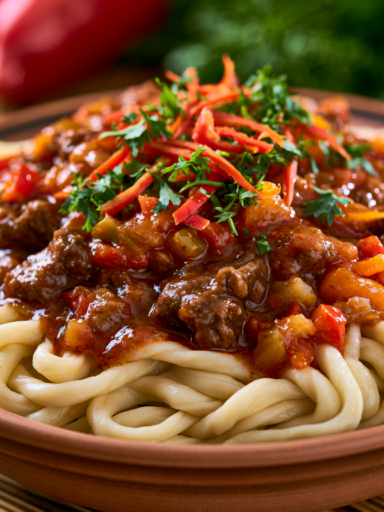 Lagman Recipe: Central Asian Hand-Pulled Noodles with Beef