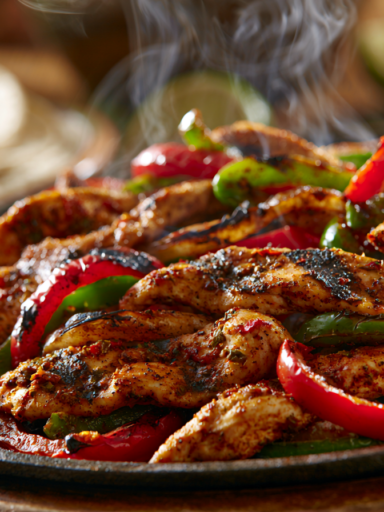 Chicken Fajitas Recipe: Sizzling Seasoned Chicken with Bell Peppers