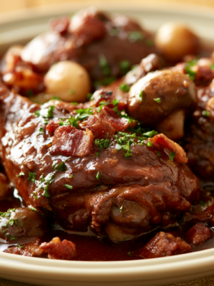 Coq au Vin Recipe: Chicken Braised in Red Wine Sauce