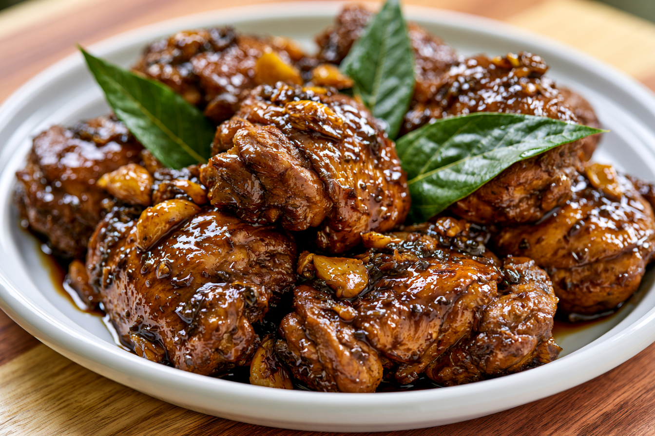 chicken adobo recipeの完成写真