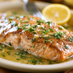 Garlic Butter Salmon Recipe: Pan-Seared Salmon with Lemon Sauce