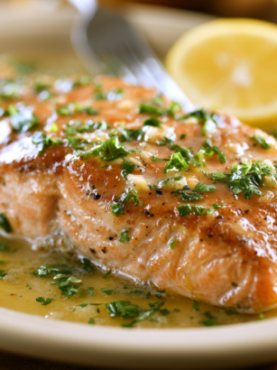 Garlic Butter Salmon Recipe: Pan-Seared Salmon with Lemon Sauce