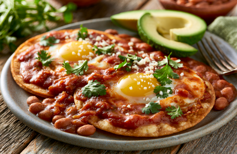 Huevos Rancheros Recipe: Fried Eggs on Crispy Tortillas with Salsa