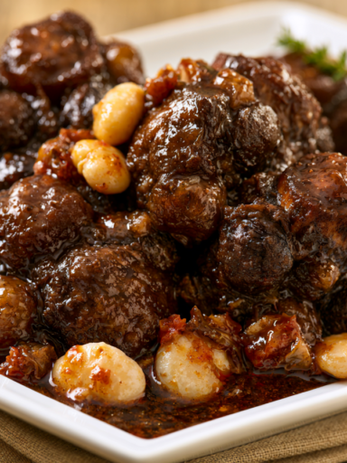 Oxtail Stew Recipe: Jamaican Braised Oxtail with Butter Beans