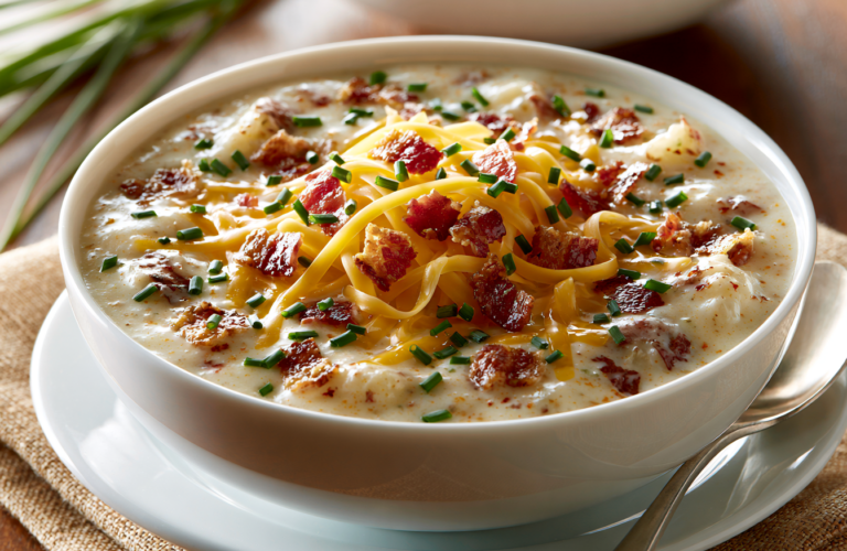 Potato Soup Recipe: Creamy Comfort with Bacon and Cheddar