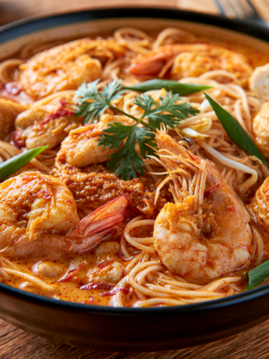 Laksa Recipe: Malaysian Spicy Coconut Noodle Soup