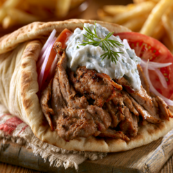 Gyros Recipe: Greek Pork Wraps with Tzatziki & Pita