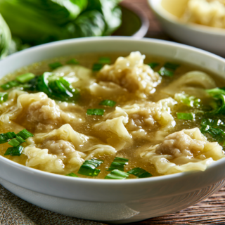 Wonton Soup Recipe: Chinese Pork Wontons in Clear Broth